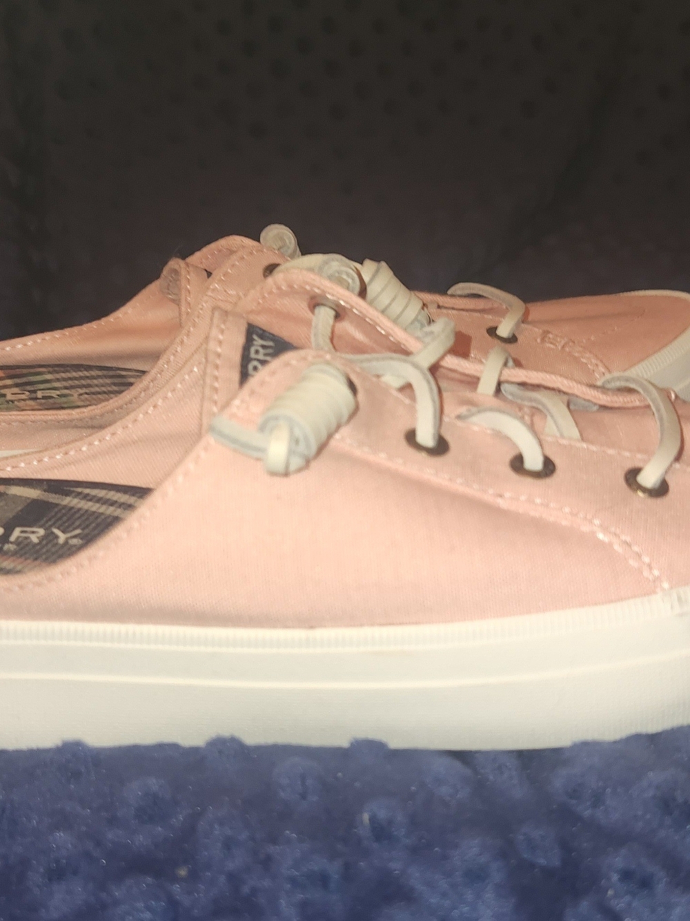Sperry Pink Canvas Slip-On Sneakers